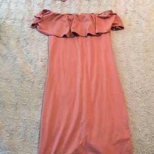 Blush off the should dress